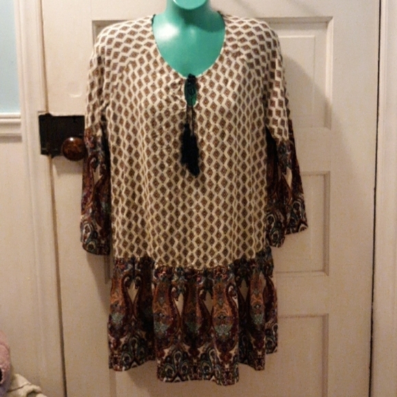 Timing large tunic BOHO Hippie Bohemian - Picture 1 of 4